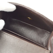 CHANEL 1994 Classic Flap Handbag Micro Brown Lambskin