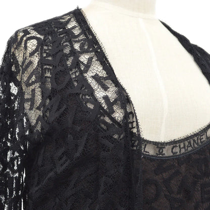 Chanel 1998 Fall logo-lettering lace dress #38 AMORE Vintage Tokyo Chanel 1998 Fall logo-lettering lace dress #38 AMORE Vintage Tokyo
