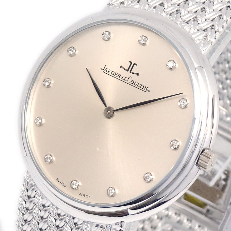 JAEGER LECOULTRE Ref.164.33.79 18KWG Diamond Watch Manual-winding