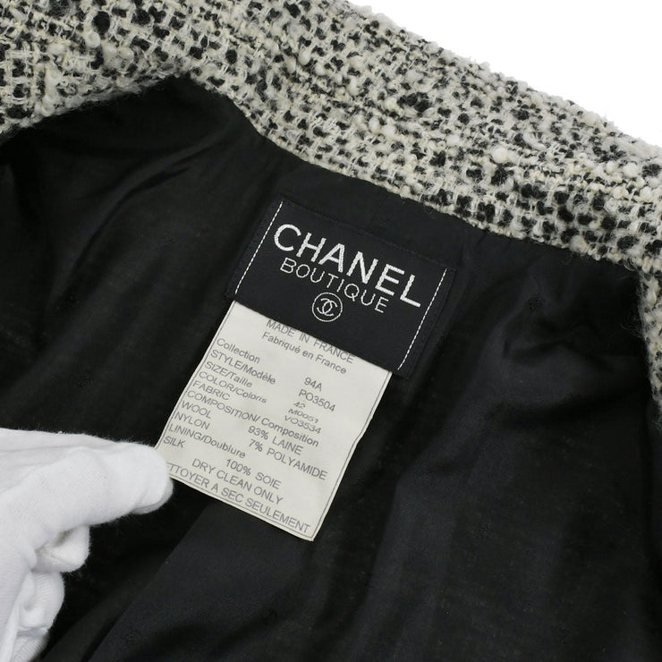 Chanel 1994 Fall fall single-Breasted Tweed Blazer＃42