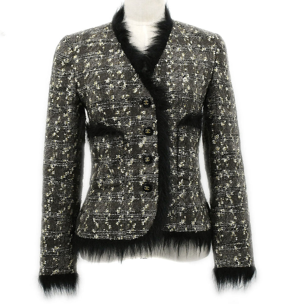 Chanel 1994 Fall boucle single-breasted jacket #42 – AMORE Vintage Tokyo