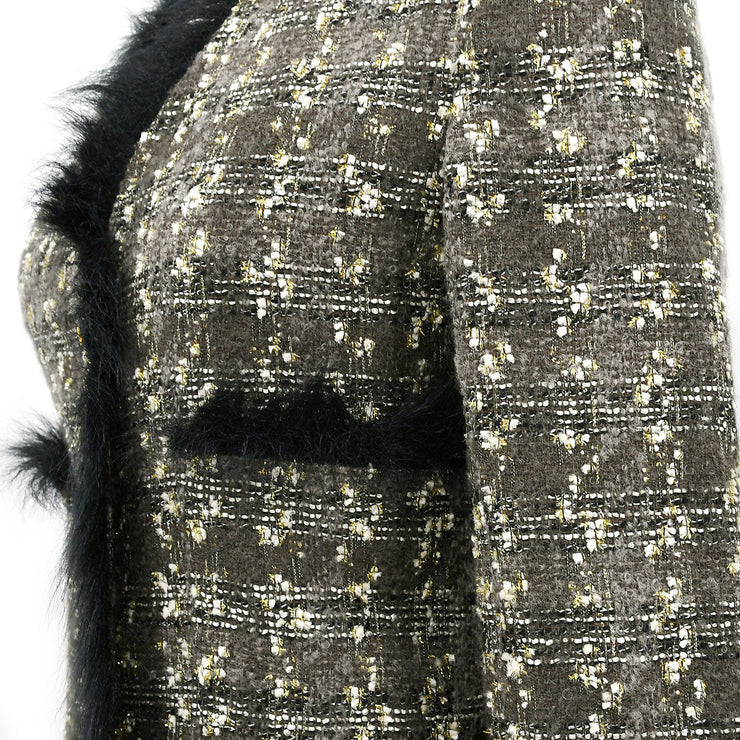 Chanel 1994 Fall Single-Breasted Tweed Jacket＃36