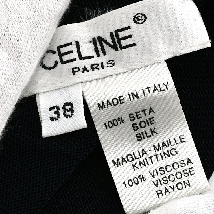 Celine logo print silk T-shirt #38