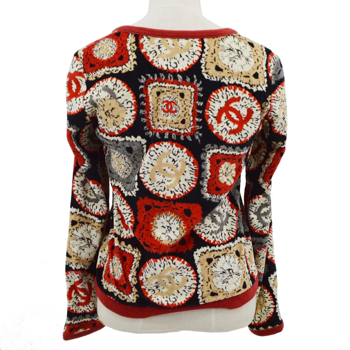 Chanel 2009 Spring Sports Line Patchwork Print无围衣夹克＃40