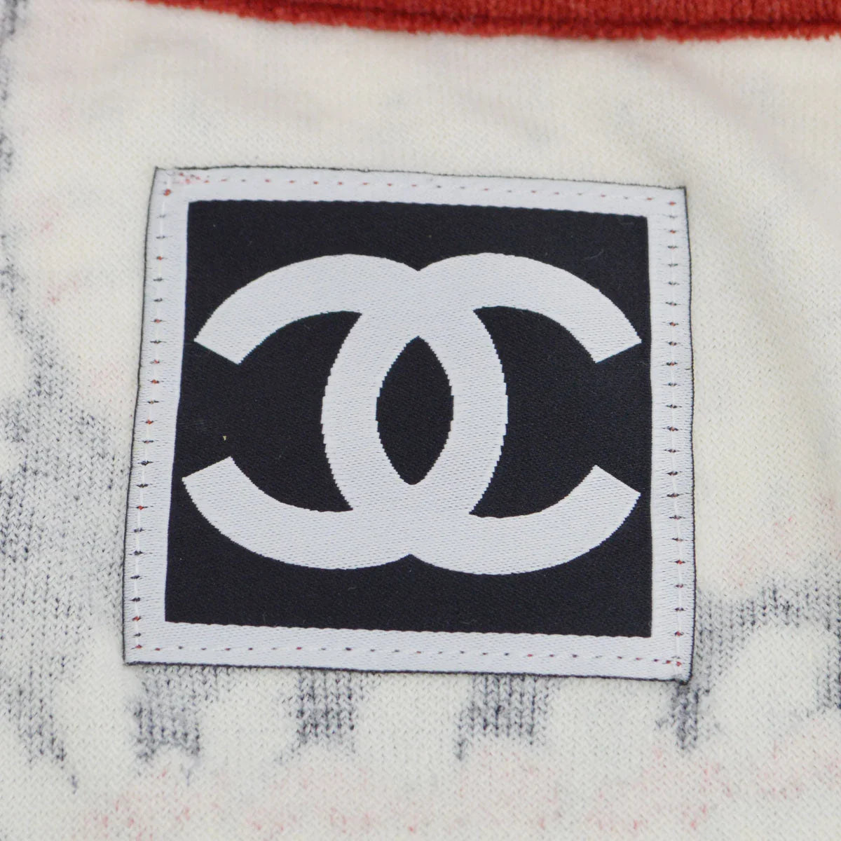 Chanel 2009 Spring Sports Line Patchwork Print无围衣夹克＃40