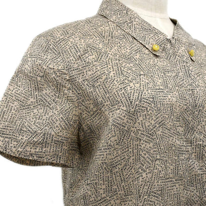 Chanel 1999 Spring Cambon-print shirt dress #42