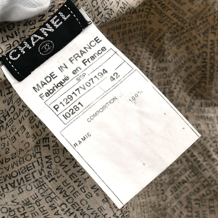 Chanel 1999 Spring Cambon-Print Shird Dress＃42