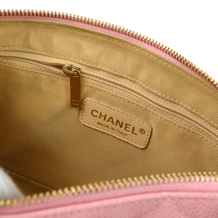 Chanel 2003-2004 Pink Caviar Logo Handbag – AMORE Vintage Tokyo