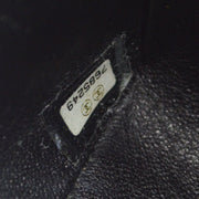 CHANEL 2001-2003 Classic Flap Mini Square 17 Black Denim
