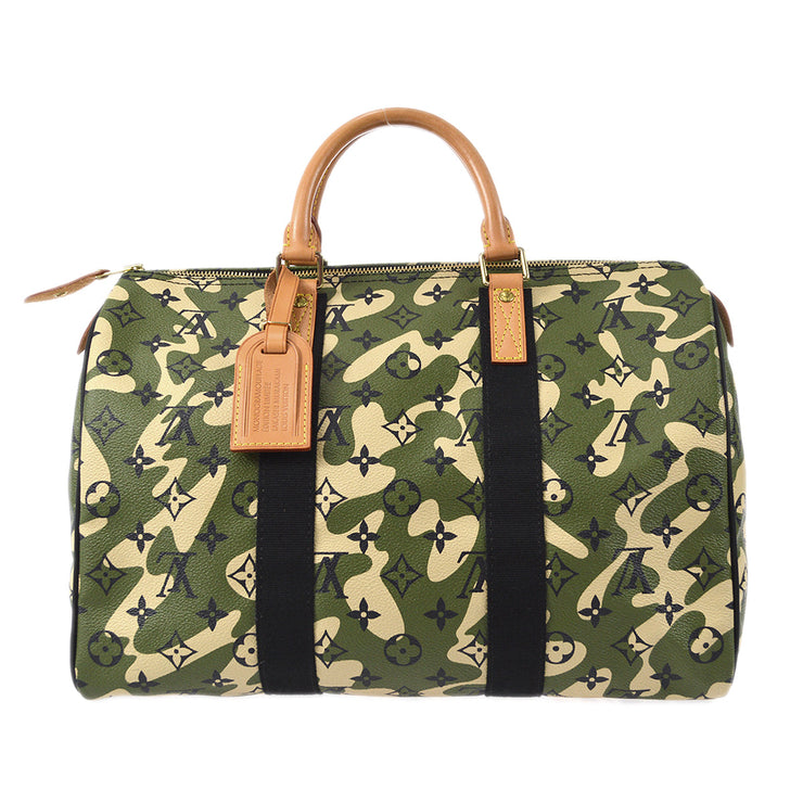 路易威登（Louis Vuitton）快速35手袋绿色monogramouflage M95773