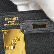 Hermes 2003 Kelly 35 Retourne Black Taurillon Clemence
