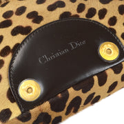 Christian Dior 1999 Malice Pearl Handbag Leopard Pony Hair