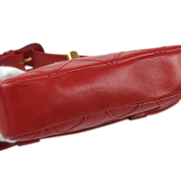 CHANEL Bicolore Waist Bum Bag Pouch Red Lambskin #65/26 – AMORE Vintage  Tokyo