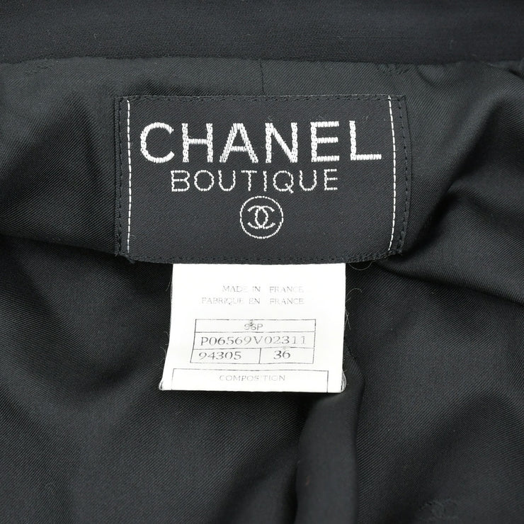 Chanel 1996 Spring collarless single-breasted jacket #36