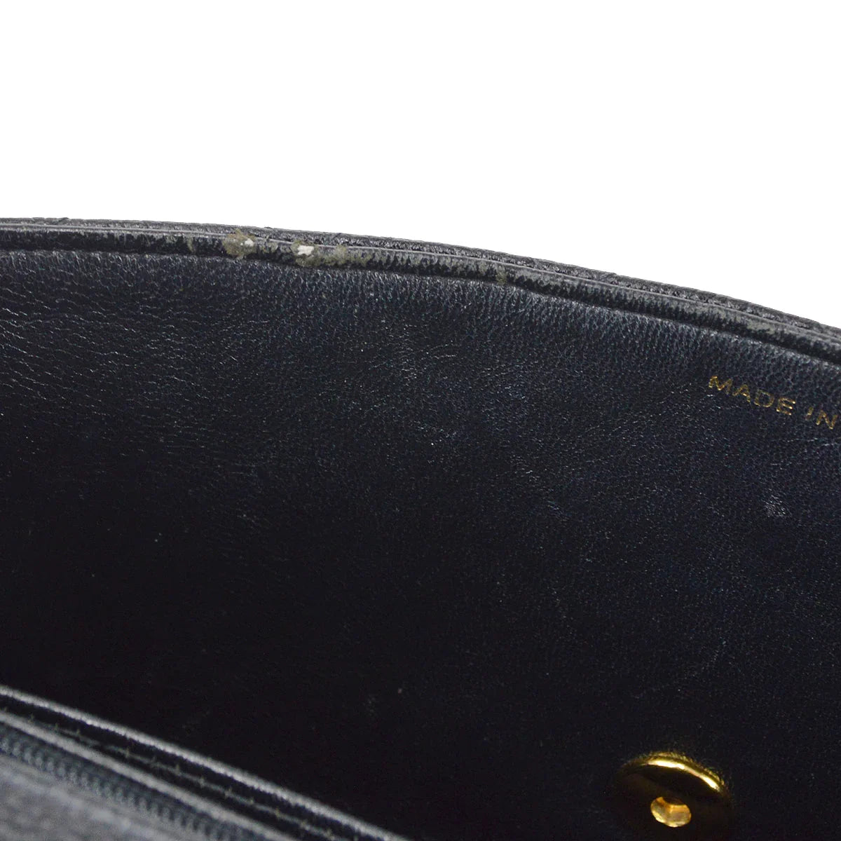 Chanel 1994 Classic Flap Handbag Medium Black Caviar