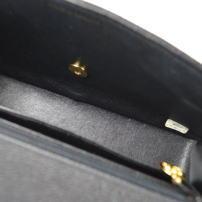 Chanel 1994 Classic Flap Handbag Medium Black Caviar