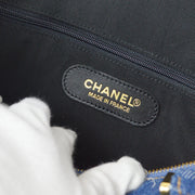 香奈儿（Chanel）1996-1997永恒波士顿35靛蓝牛仔布