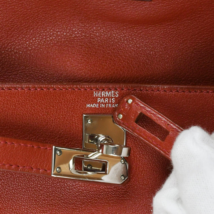 Hermes Sac A Dos Kelly PM Backpack Purse Gulliver P □D Rouge H