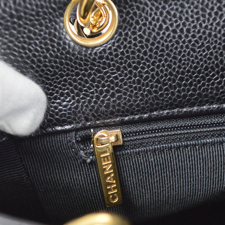 SOLD - Chanel Black Caviar PST Shopping Tote
