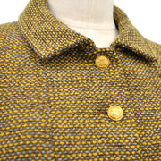 Chanel 1996 Fall CC logo-buttons tweed jacket #36