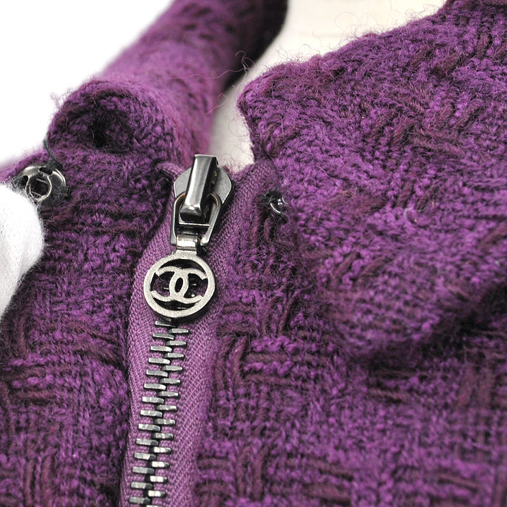 Chanel Womens Jackets 2023-24FW, Purple, FR38