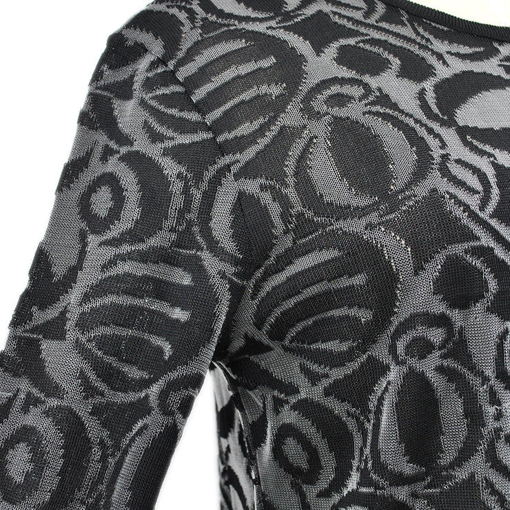 Chanel 1998 Spring Abstract-Pattern Long-Sleeve Rayon Top＃38