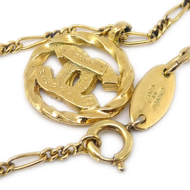 WGACA Chanel Crystal CC Necklace - Gold – Kith
