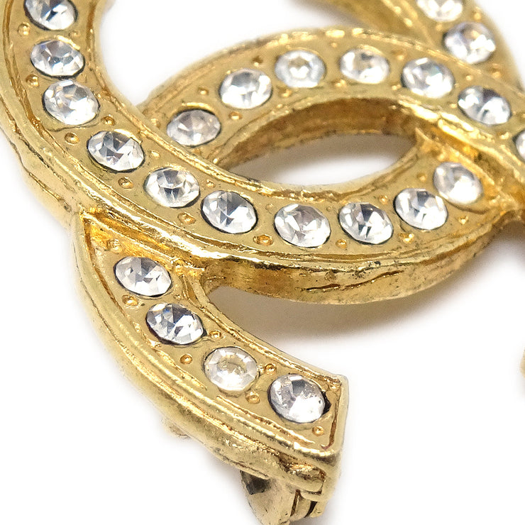 Chanel Crystal & Gold Brooch Pin – AMORE Vintage Tokyo