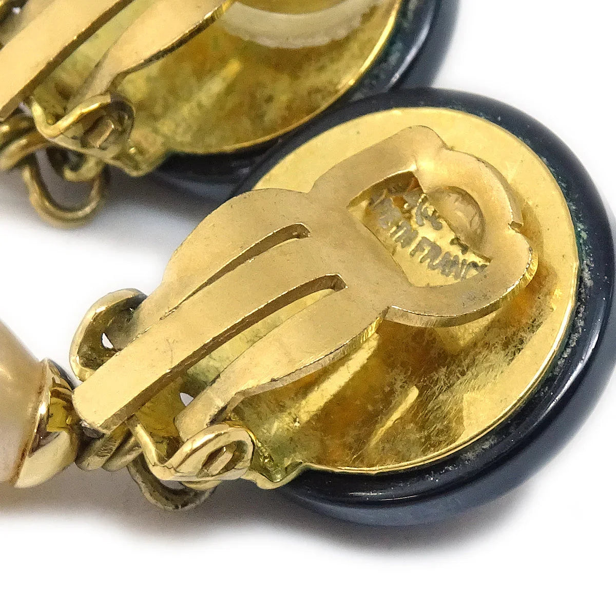 Chanel Fall Teardrop Pearl CC Dangle Earrings  94A