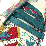 Christian Dior * 2004 Loves John Saddle Handbag Multicolor