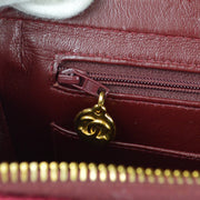 Chanel * 1994-1996 Classic Flap Backpack Medium Velvet Bordeaux