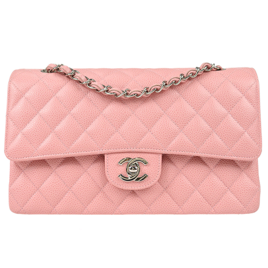 Chanel * 2004-2005 Classic Double Flap Medium SHW Pink Caviar – AMORE  Vintage Tokyo