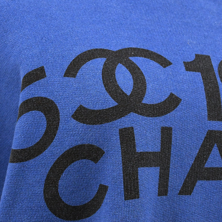 Chanel logo-print cotton sweatshirt