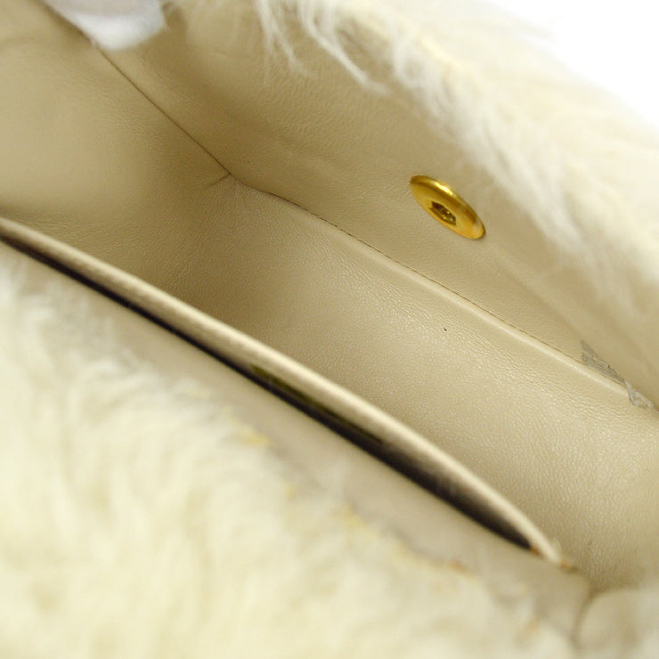 Chanel * 1994 Classic Flap Handbag Mini White Fur – AMORE Vintage Tokyo