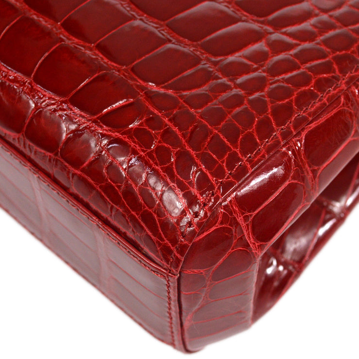 CHANEL * 1997-1999 Handbag Crocodile Red – AMORE Vintage