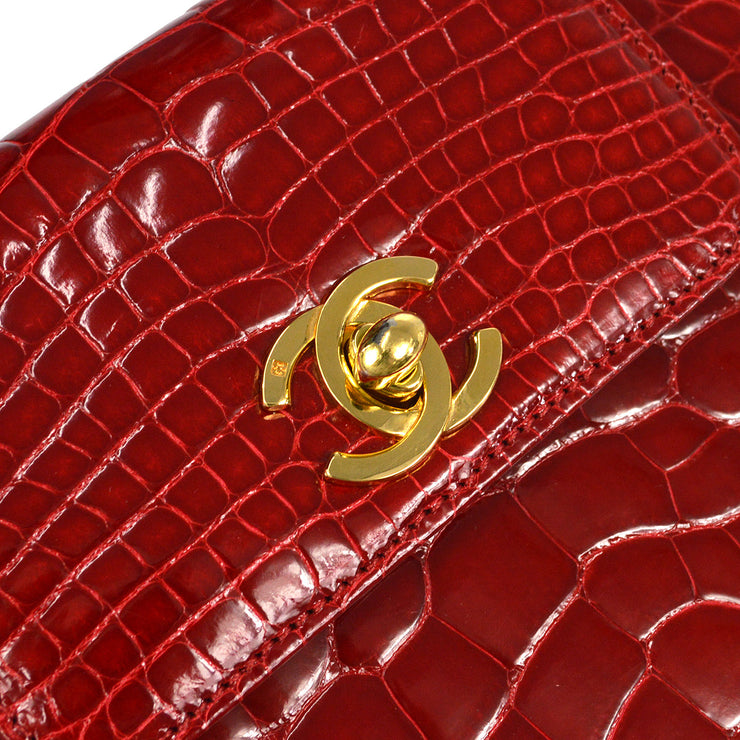 CHANEL * 1997-1999 Handbag Crocodile Red – AMORE Vintage Tokyo
