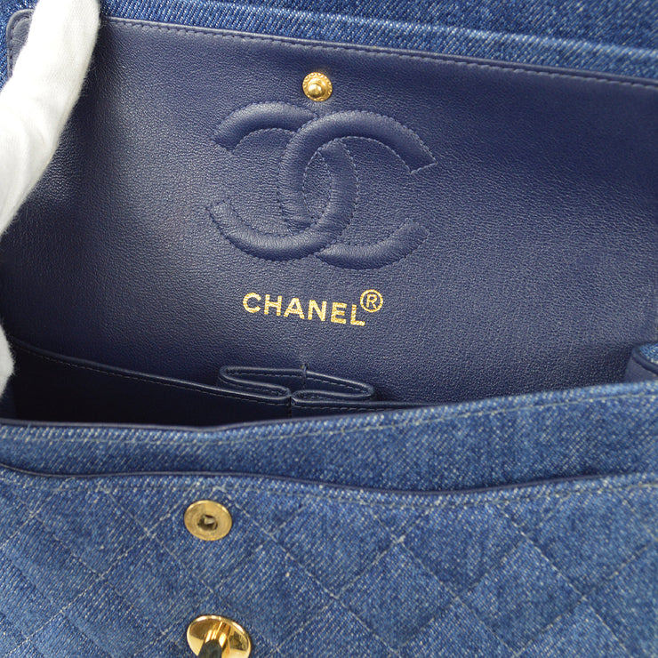 Chanel * 1997-1999 Classic Double Flap Small Denim – AMORE Vintage