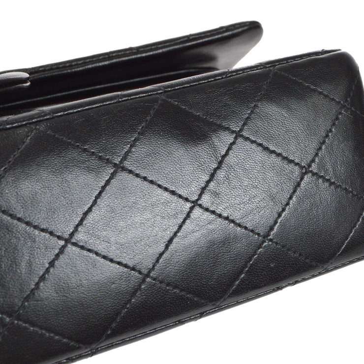 Chanel 1991-1994 Classic Double Flap Medium Black Lambskin
