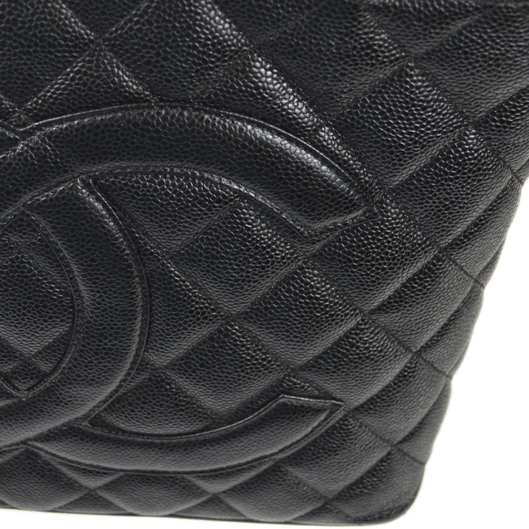 Chanel 2005-2006 Medallion Tote SHW Black Caviar