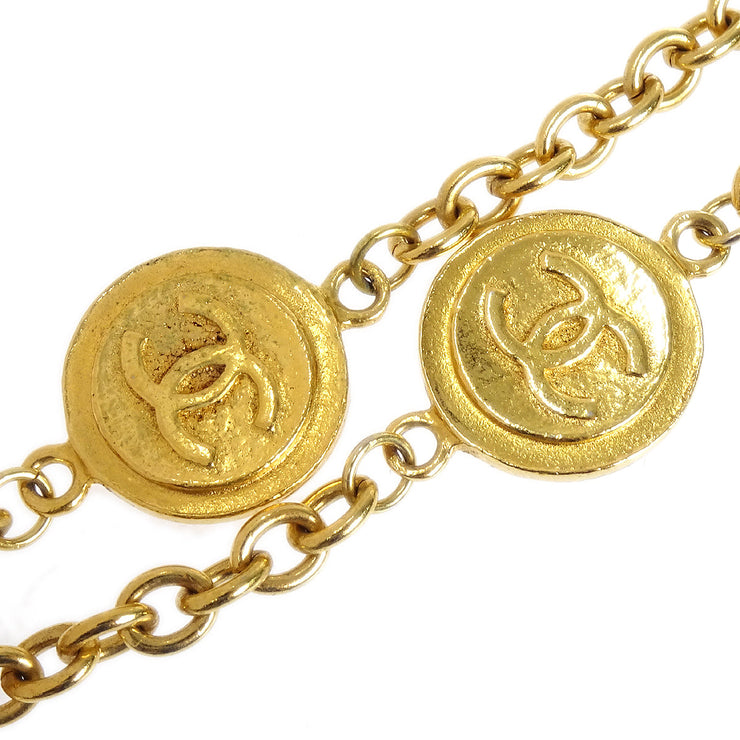 Chanel Medallion Gold Double Chain Pendant Necklace – AMORE Vintage Tokyo