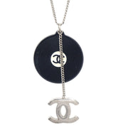 Chanel 2004 Spring Record & CC Silver Chain Necklace 04P