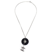 Chanel 2004 Spring Record & CC Silver Chain Necklace 04P