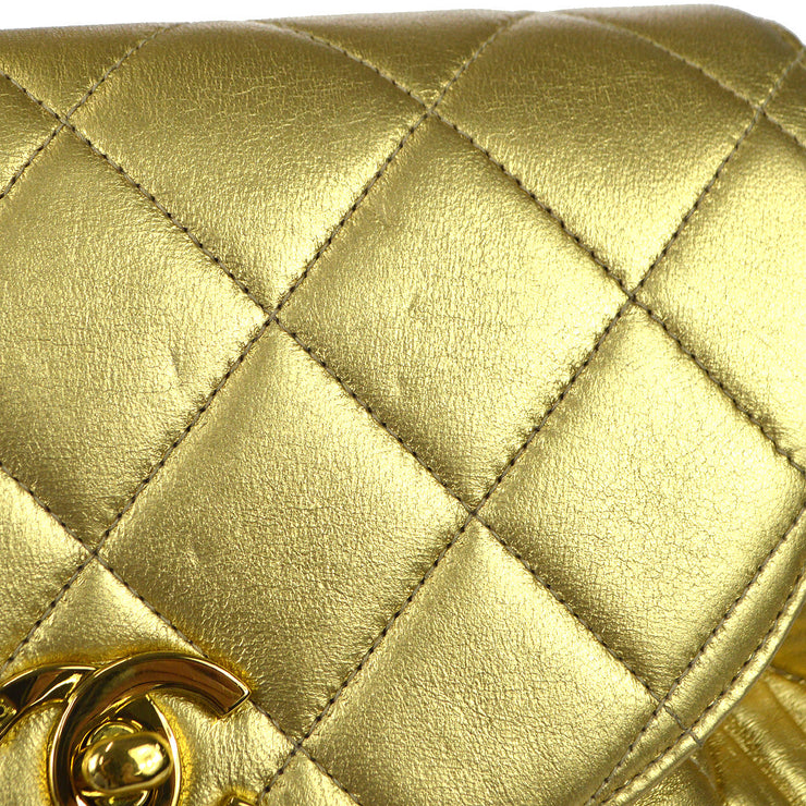 Chanel 1994 Duma Chain Backpack Large Gold Lambskin