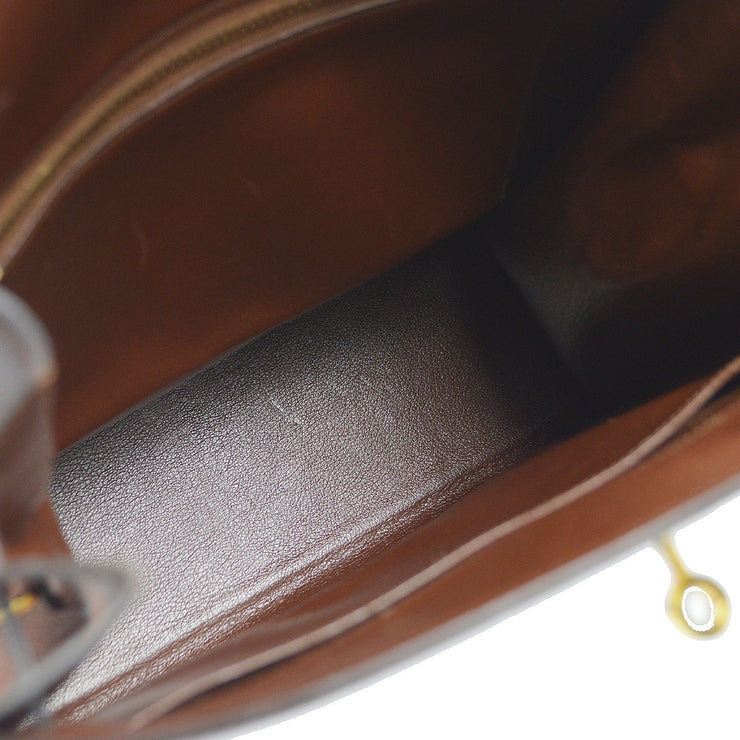 Kelly sport leather crossbody bag Hermès Brown in Leather - 34140999