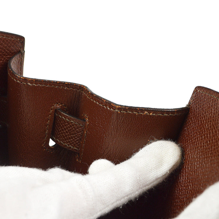 Kelly sport leather crossbody bag Hermès Brown in Leather - 34140999