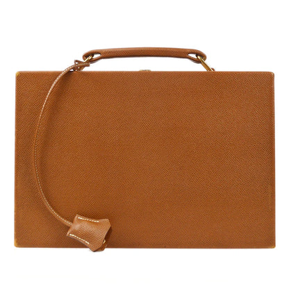 Hermes * 1993 Jewelry Case Courchevel Gold