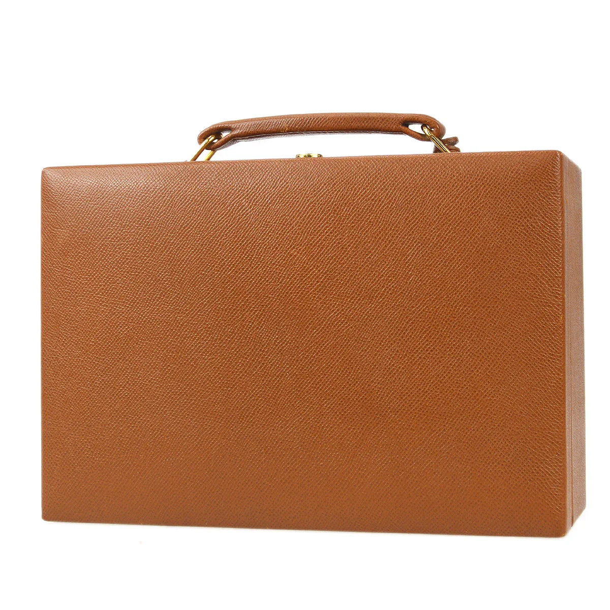 Hermes * 1993 Jewelry Case Courchevel Gold
