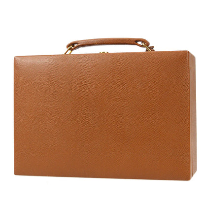 Hermes * 1993 Jewelry Case Courchevel Gold