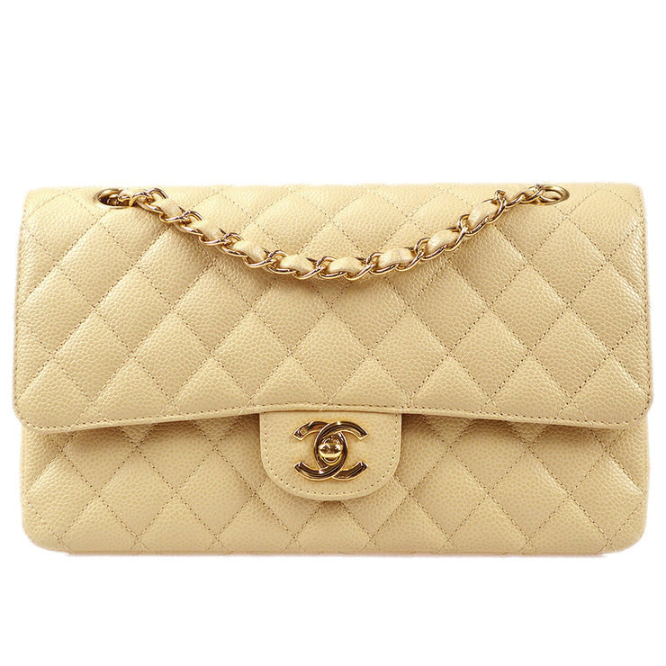 CHANEL 2022 Beige and Silver Large Classic Double Flap Bag – JDEX