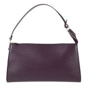 Louis Vuitton 2001 Pochette Demi-lune Handbag Epi Purple M5262B
